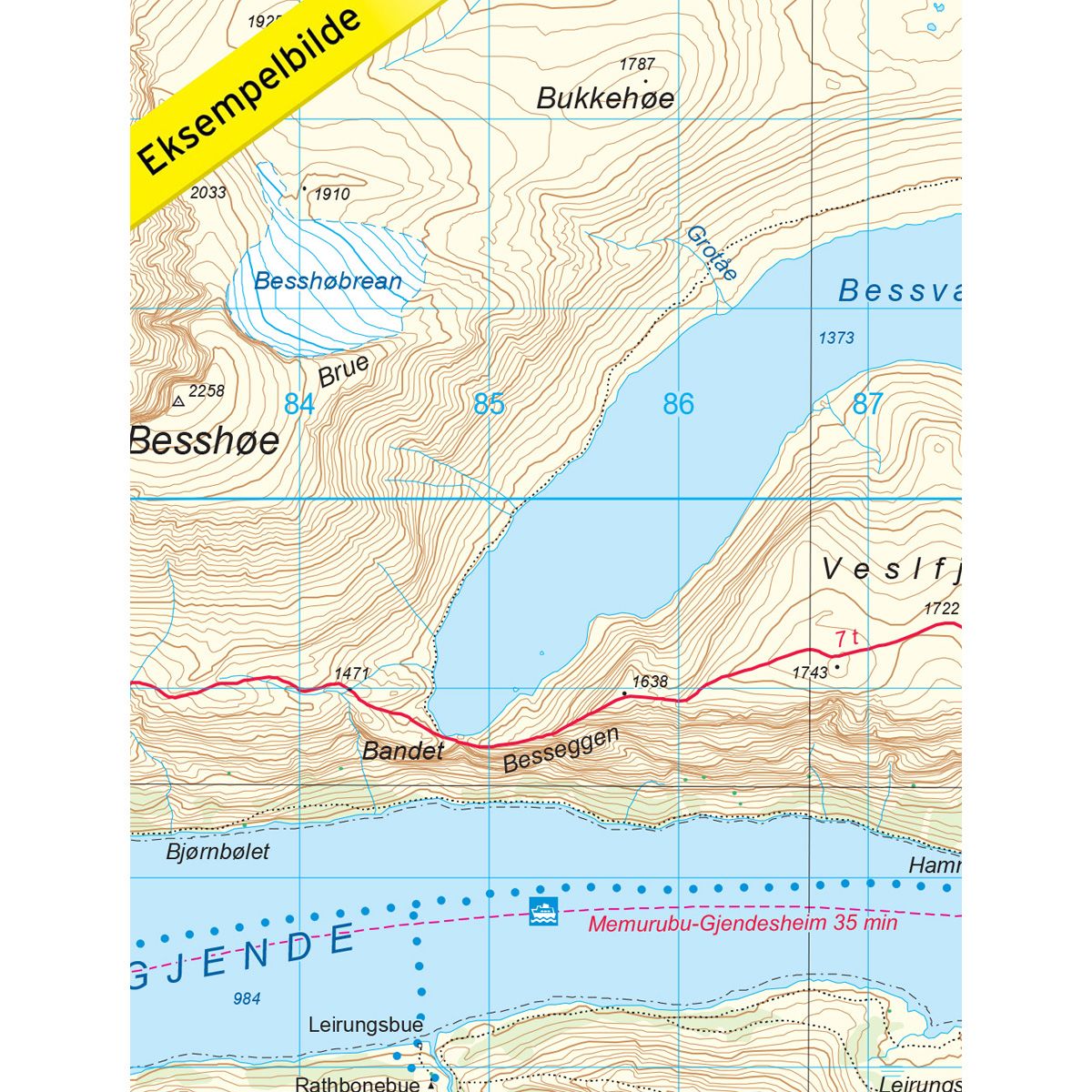 Jotunheimen Aust 1:50.000 - Turkart