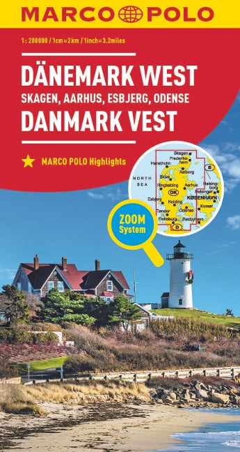Dänemark West - Skagen / Arhus / Esbjerg / Odense 1:200.000 - Marco Polo