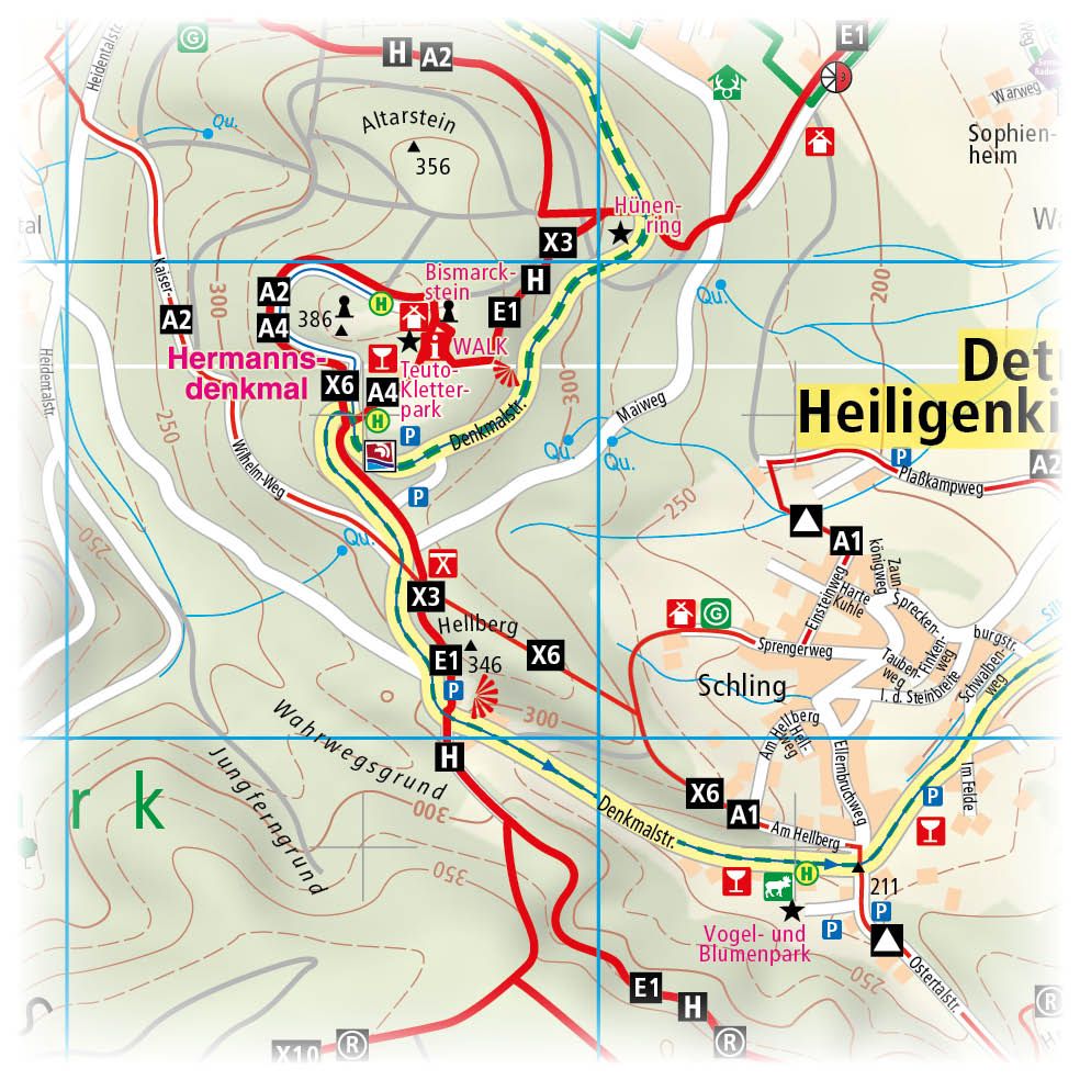 Detmold, Horn-Bad Meinberg 1:25000  - Freytag & Berndt