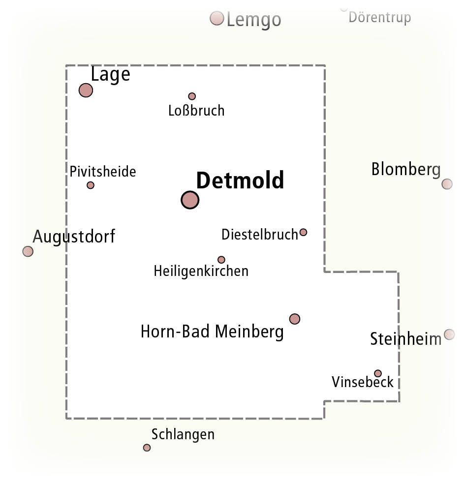 Detmold, Horn-Bad Meinberg 1:25000  - Freytag & Berndt