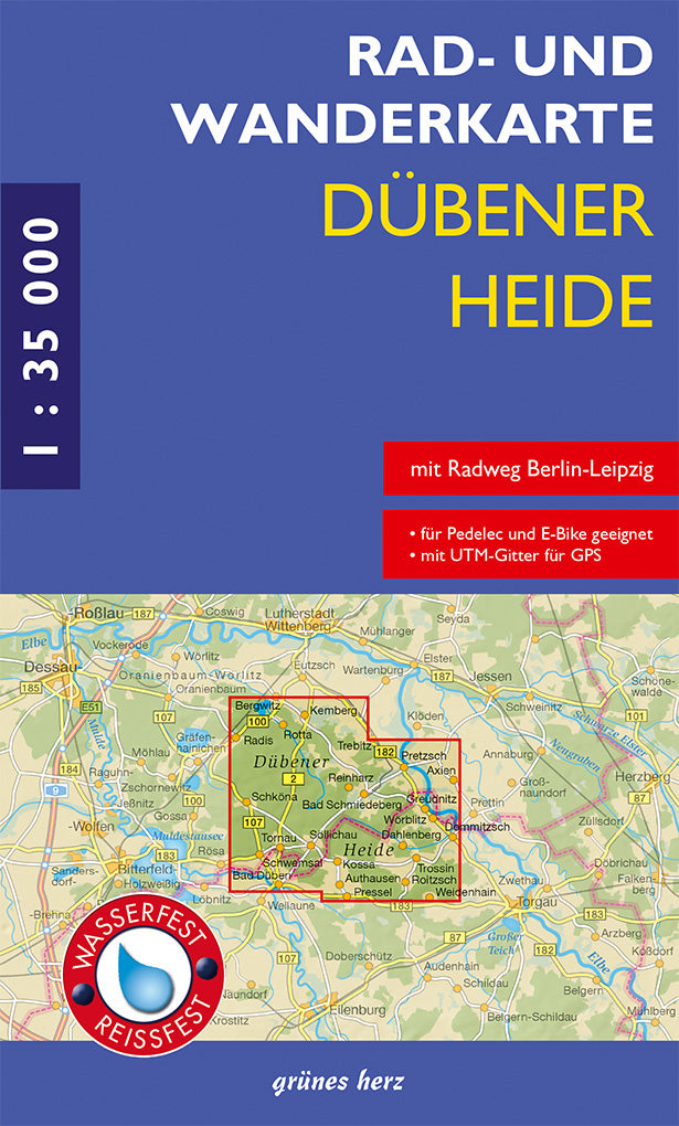 Rad- & Wanderkarte Dübener Heide - 1:35.000
