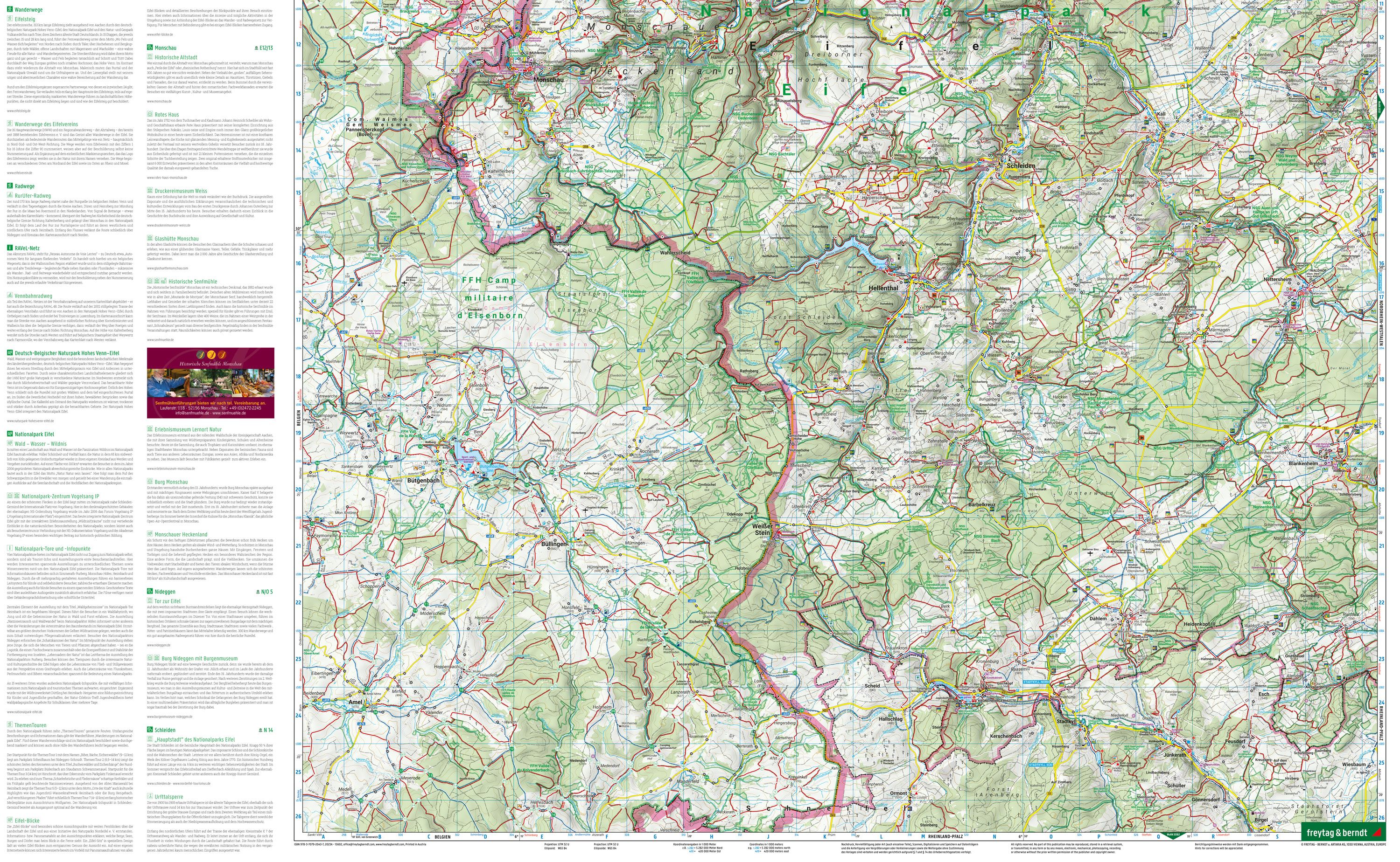 Nationalpark Eifel 1:50.000 - Freytag & Berndt