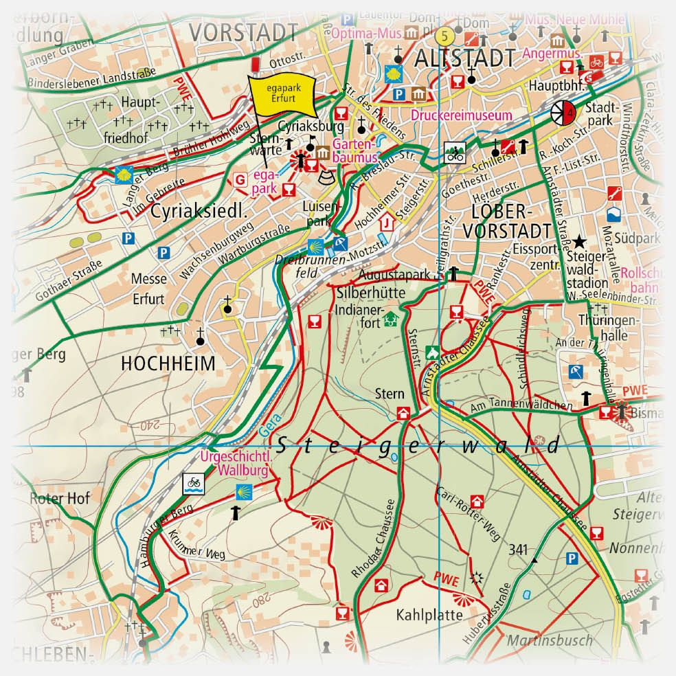 Erfurt und Umgebung  1:50000 - Freytag & Berndt