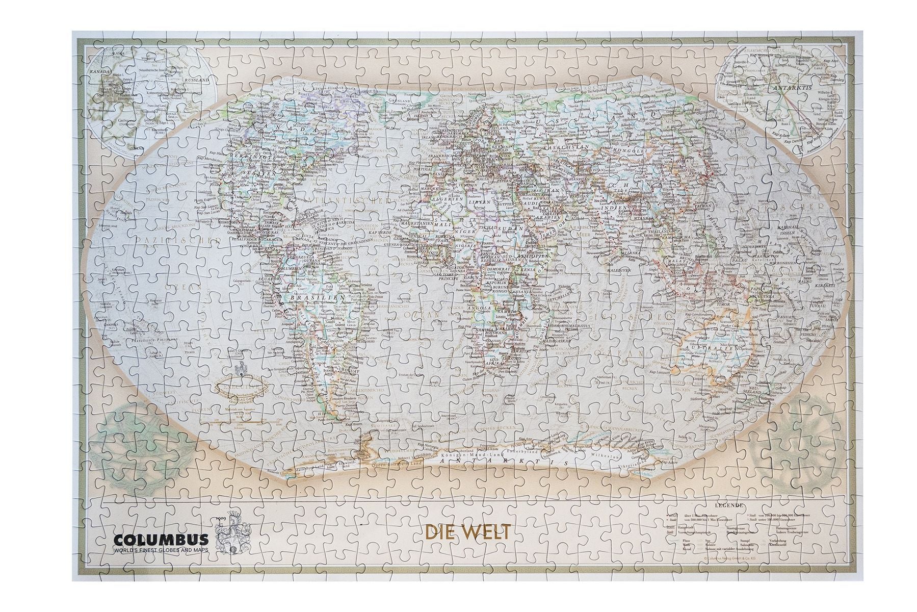 Executive Weltkarte als Puzzle