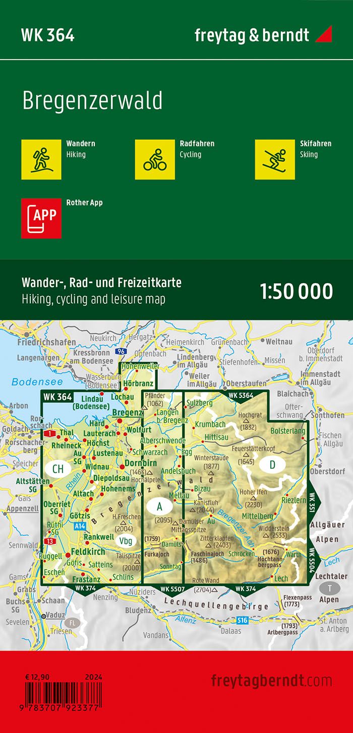 WK 364 Bregenzerwald - 1:50.000