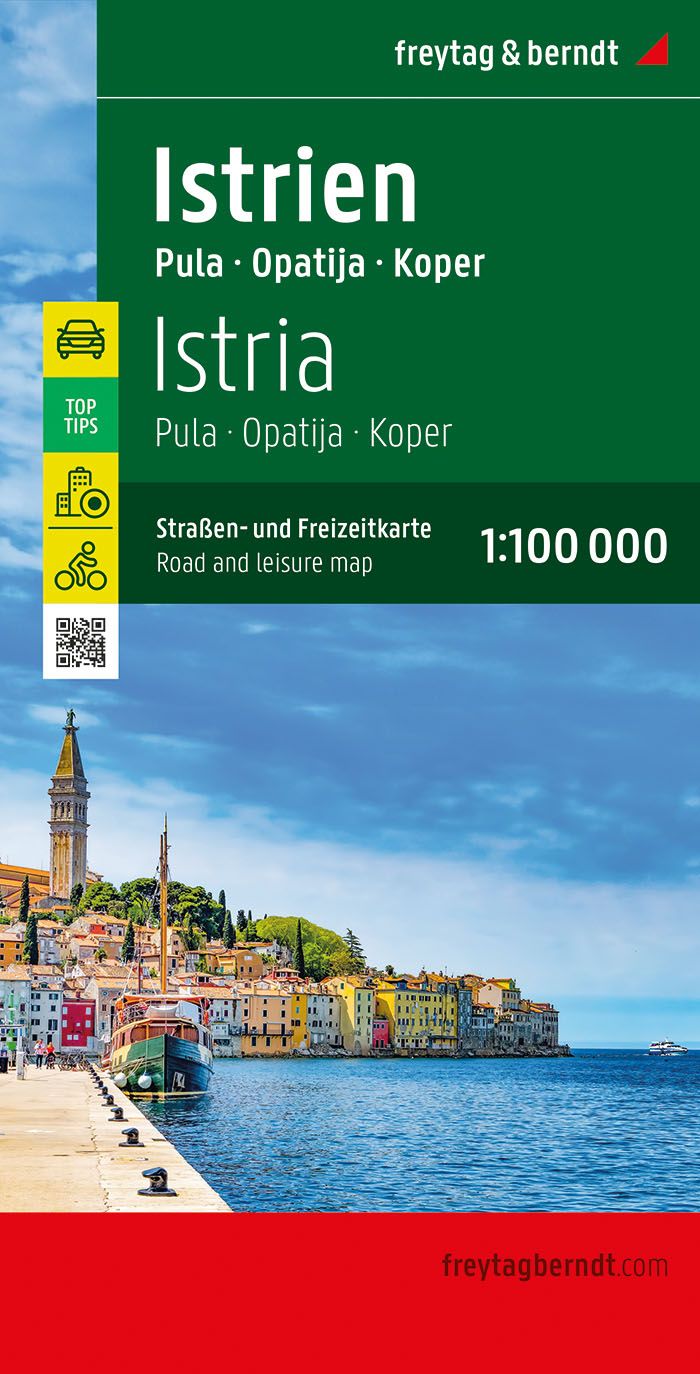 Istrien 1:100.000 Straßenkarte