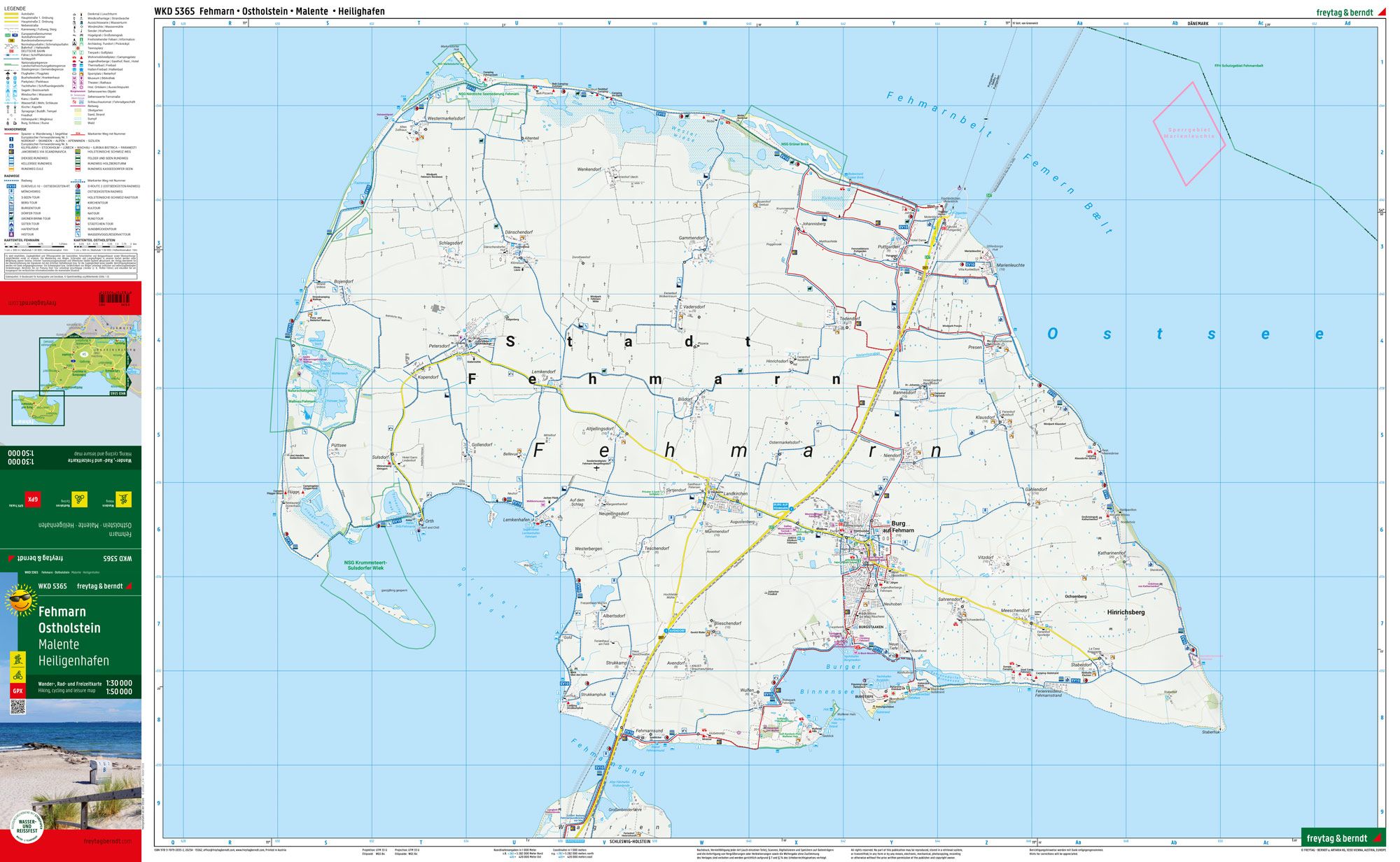 Fehmarn - Ostholstein 1:30.000 - Freytag & Berndt