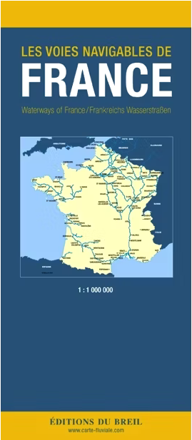 Frankreich Wasserstraßenkarte 1:1.000.000