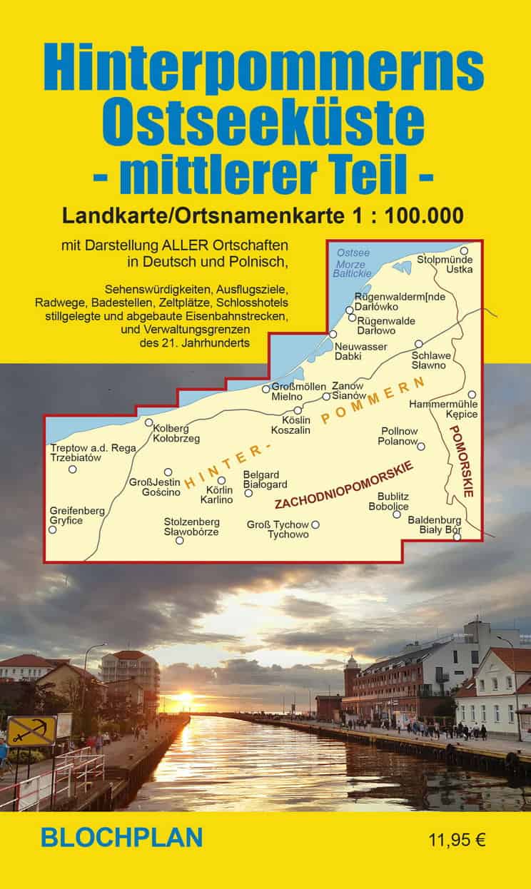 Hinterpommerns Ostseeküste – mittlerer Teil 1:100.000