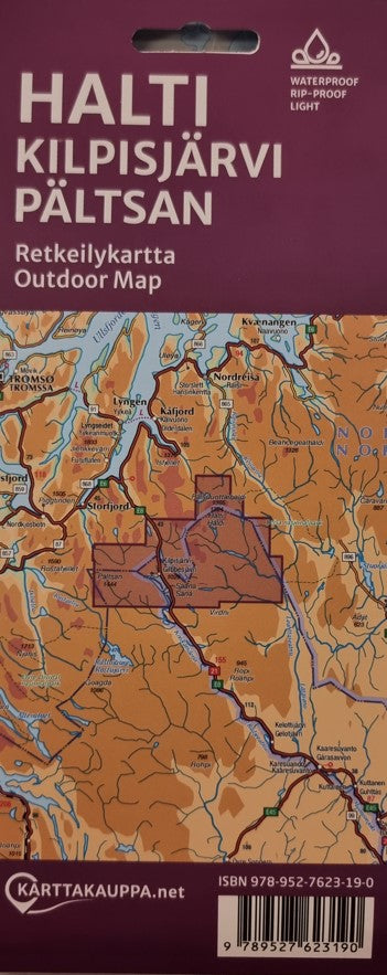 Halti Kilpisjärvi Pältsan - Wanderkarte 1:50.000 / 1:25.000 Finnland