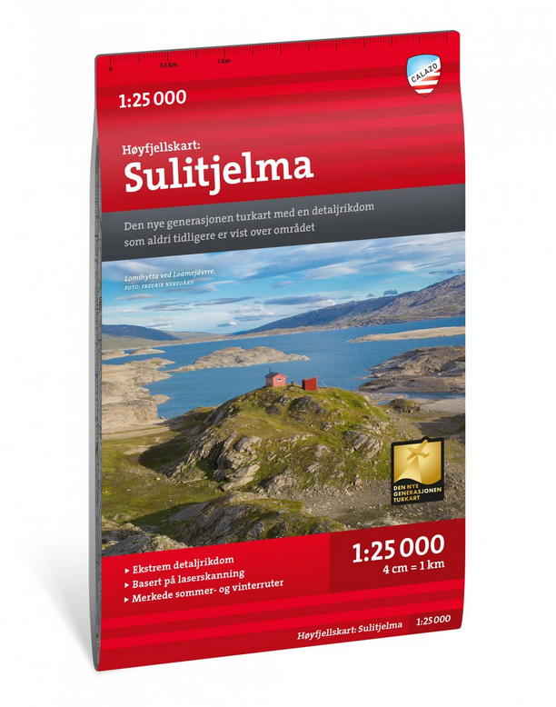 Høyfjellskart Sulitjelma 1:25 000