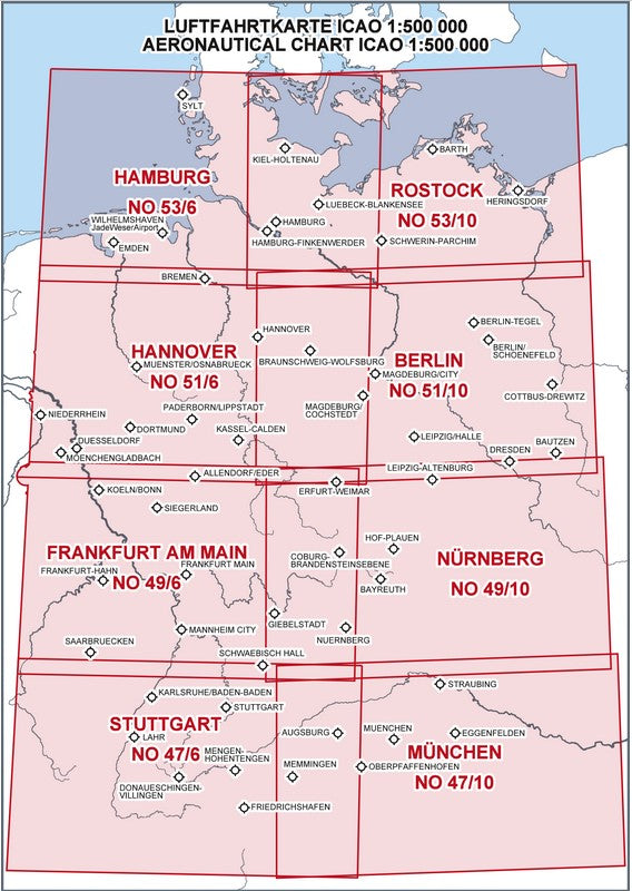 ICAO-Kartensatz Deutschland 2024
