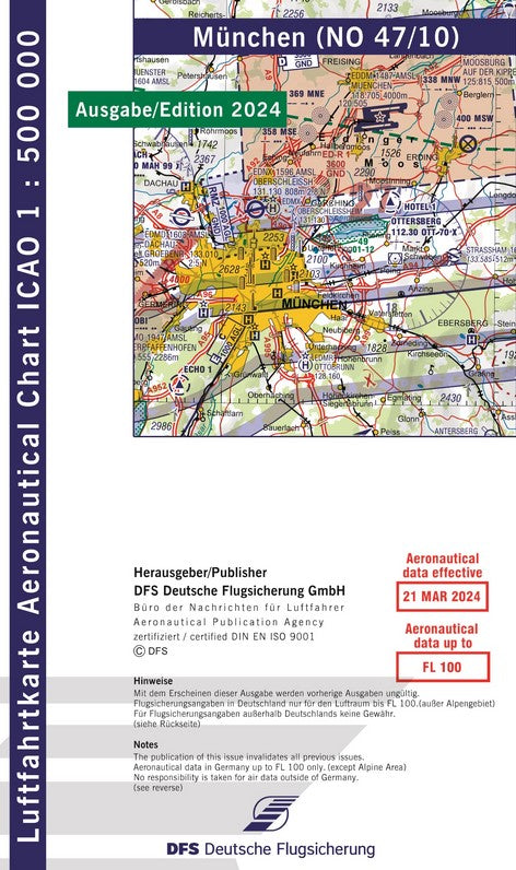 ICAO-Karte München 2024 (NO 47/10)