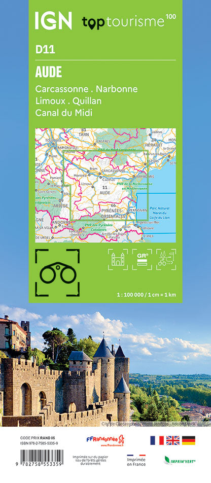 Frankreich 1:100.000 - Fahrradkarten - Topographische Karten der Departements