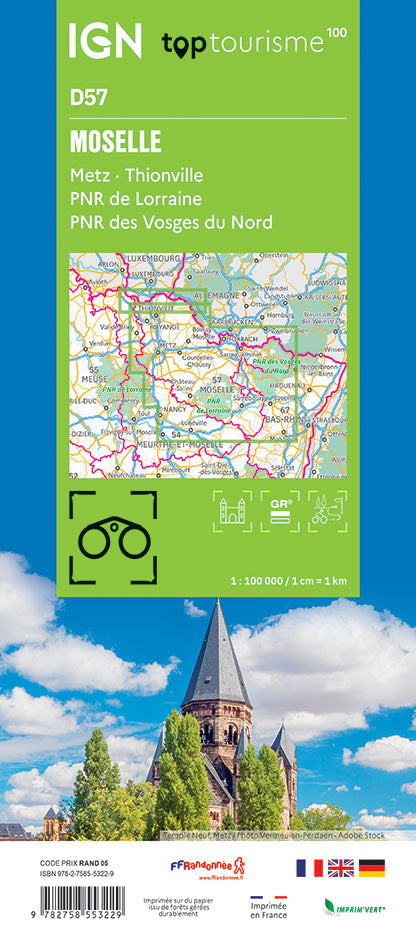 Frankreich 1:100.000 - Fahrradkarten - Topographische Karten der Departements