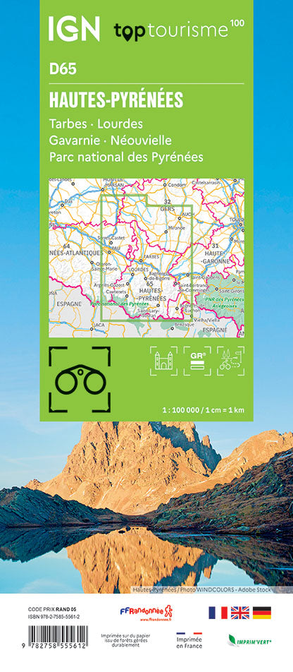 Frankreich 1:100.000 - Fahrradkarten - Topographische Karten der Departements