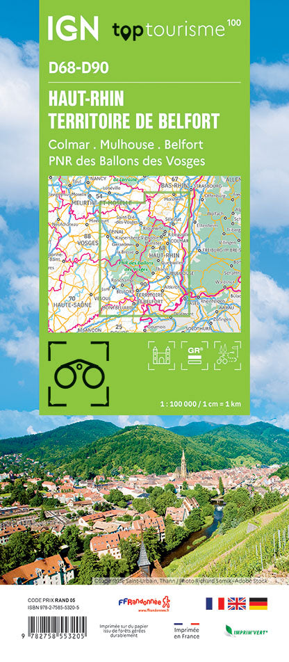 Frankreich 1:100.000 - Fahrradkarten - Topographische Karten der Departements