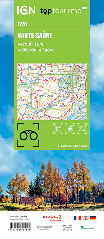 Frankreich 1:100.000 - Fahrradkarten - Topographische Karten der Departements