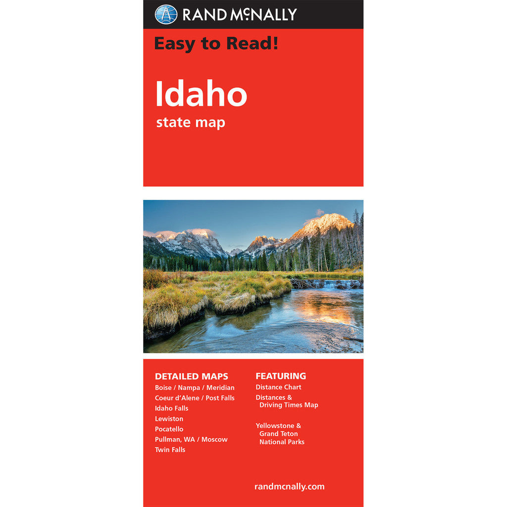 Idaho State Map - Straßenkarte Rand McNally
