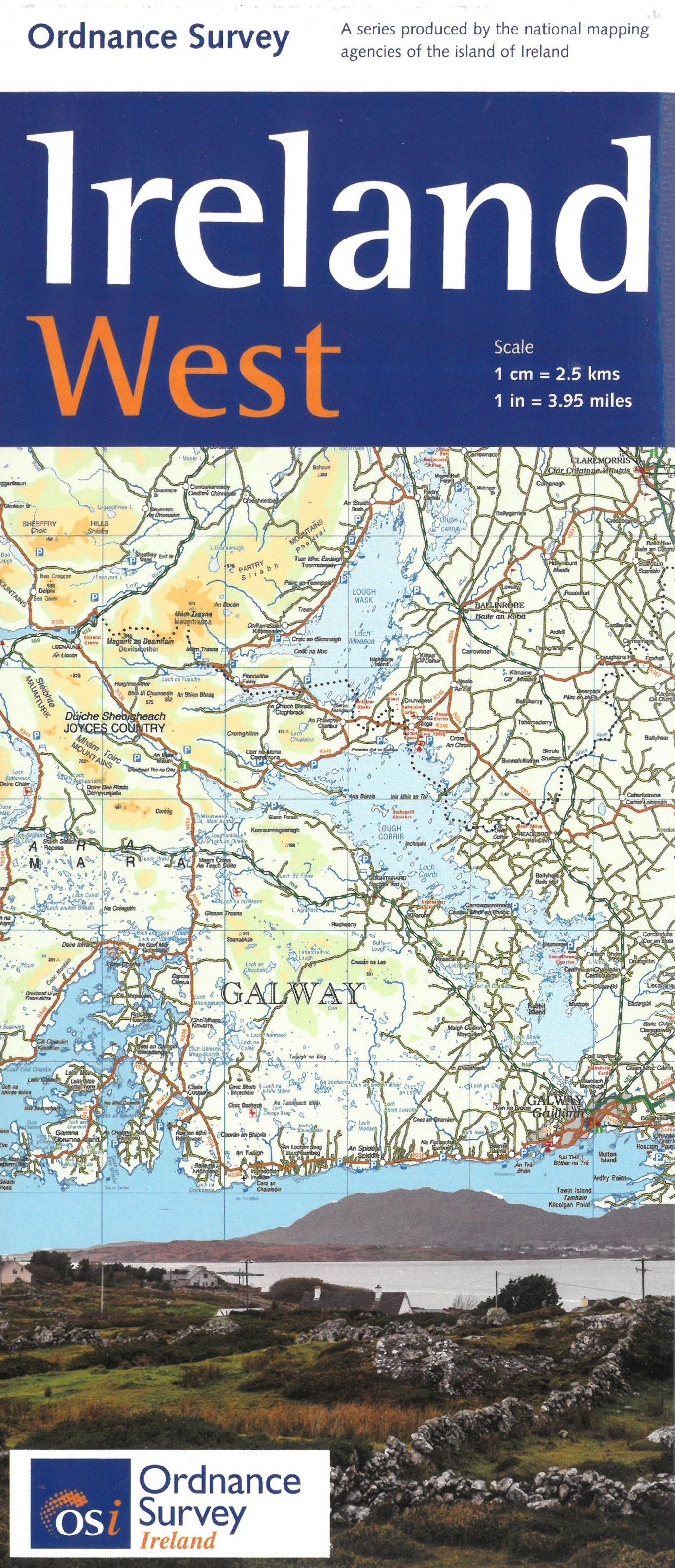 Irland West 1:250.000 - Straßenkarte Ordnance Survey