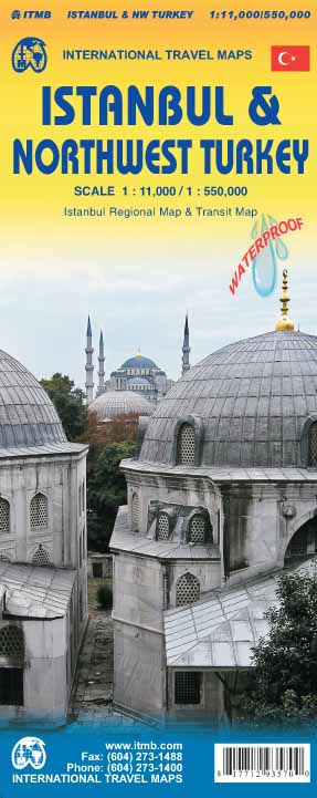 Istanbul & Nordwest-Türkei - 1:11.000 / 1:550.000