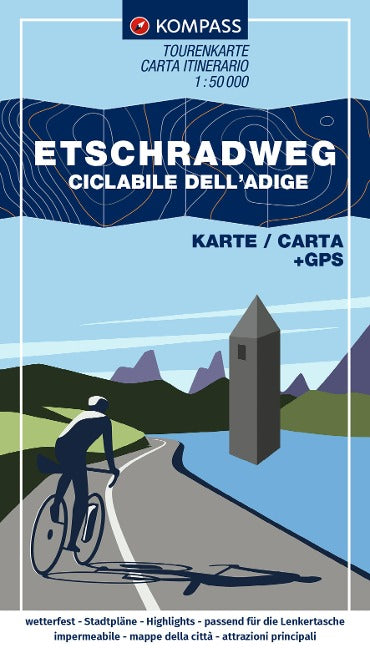 Etschradweg 1:50.000 - Leporello