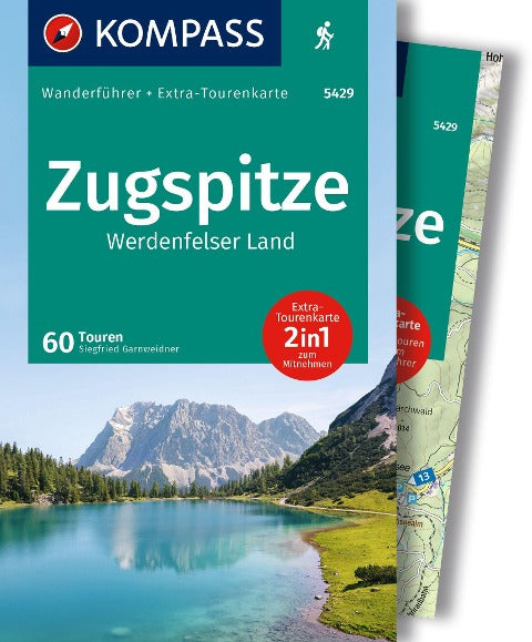 5429 Zugspitze - Werdenfelser Land - Kompass Wanderführer mit Extra-Tourenkarte