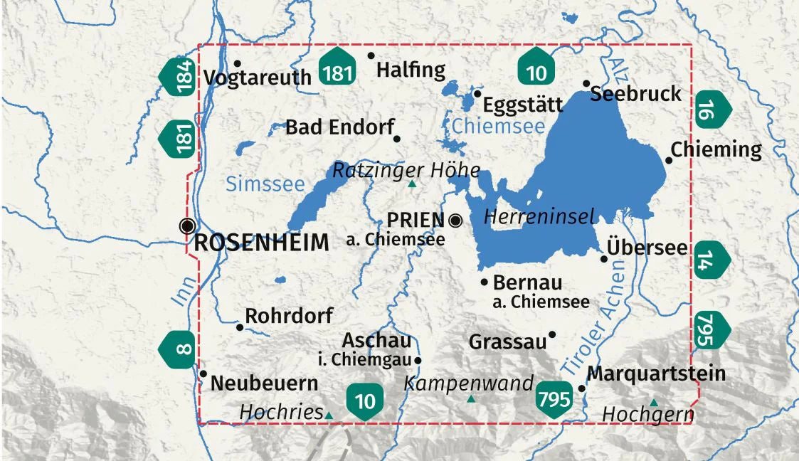 792 Chiemsee-Simssee - Kompass Wanderkarte