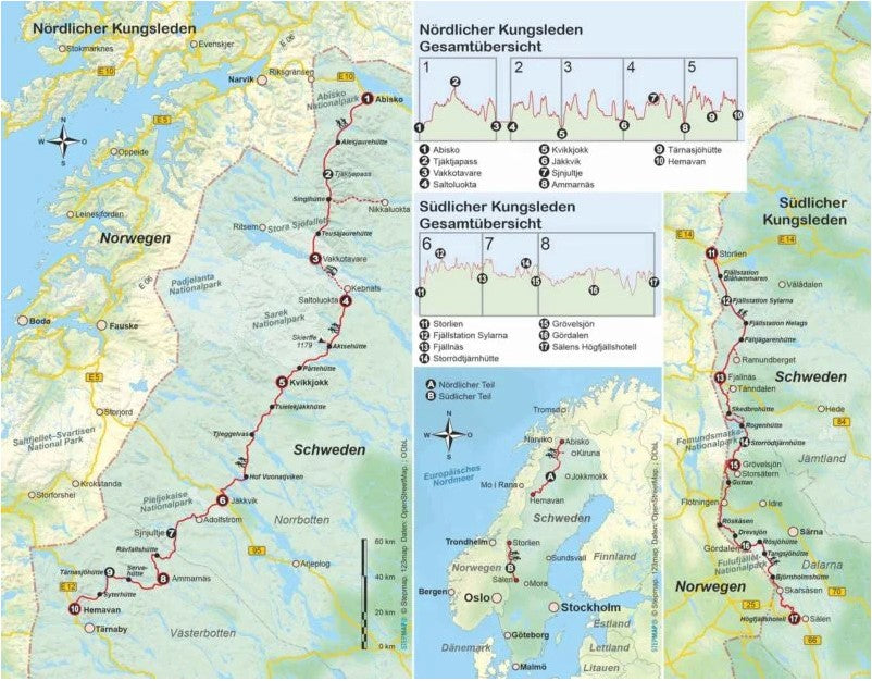 Kungsleden Outdoor Wanderführer