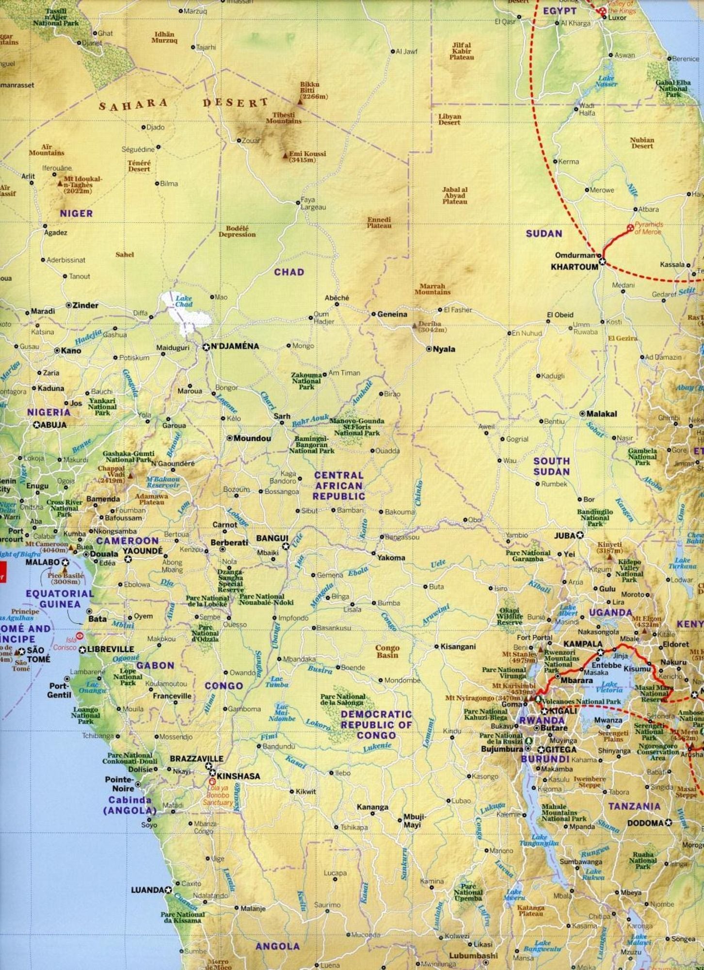 Lonely Planet Planning Map Africa