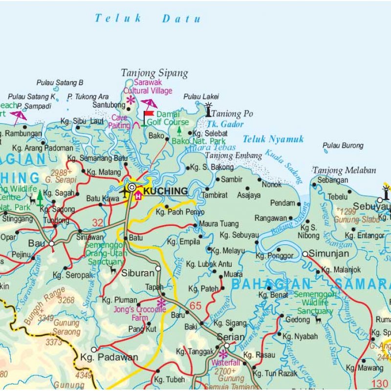 Borneo & Kalimantan 1:1,1 Mio - 1:1,4 Mio