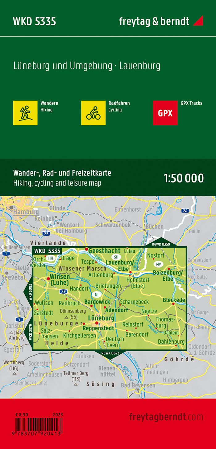 Lüneburg und Umgebung  1:50.000 - Freytag & Berndt