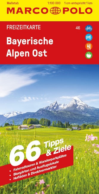 Bayerische Alpen Ost 1:100.000 - Marco Polo Freizeitkarte