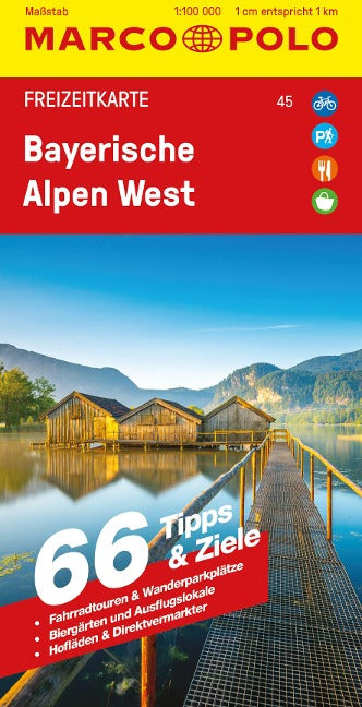 Bayerische Alpen West 1:100.000 - Marco Polo Freizeitkarte
