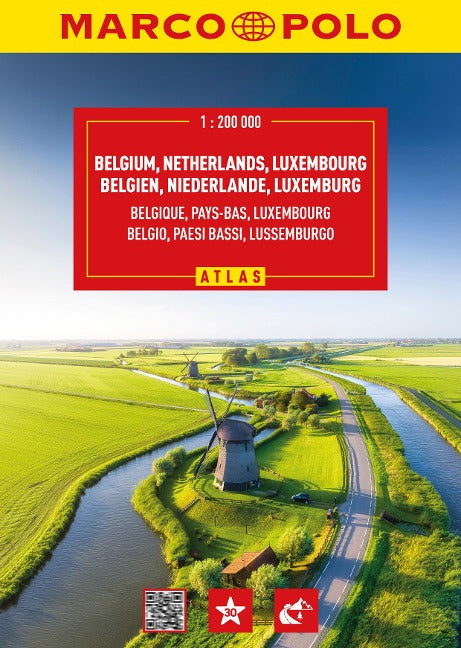 Reiseatlas Benelux Spiralbindung - MARCO POLO 1:200.000