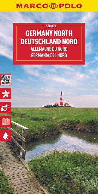 Deutschland Nord 1:550.000 - Marco Polo Straßenkarte