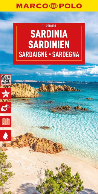 Sardinien 1:200.000 - Marco Polo Straßenkarte Italien 15