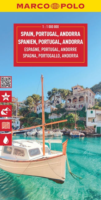 Spanien, Portugal, Andorra 1:1.000.000 - Marco Polo Länderkarte