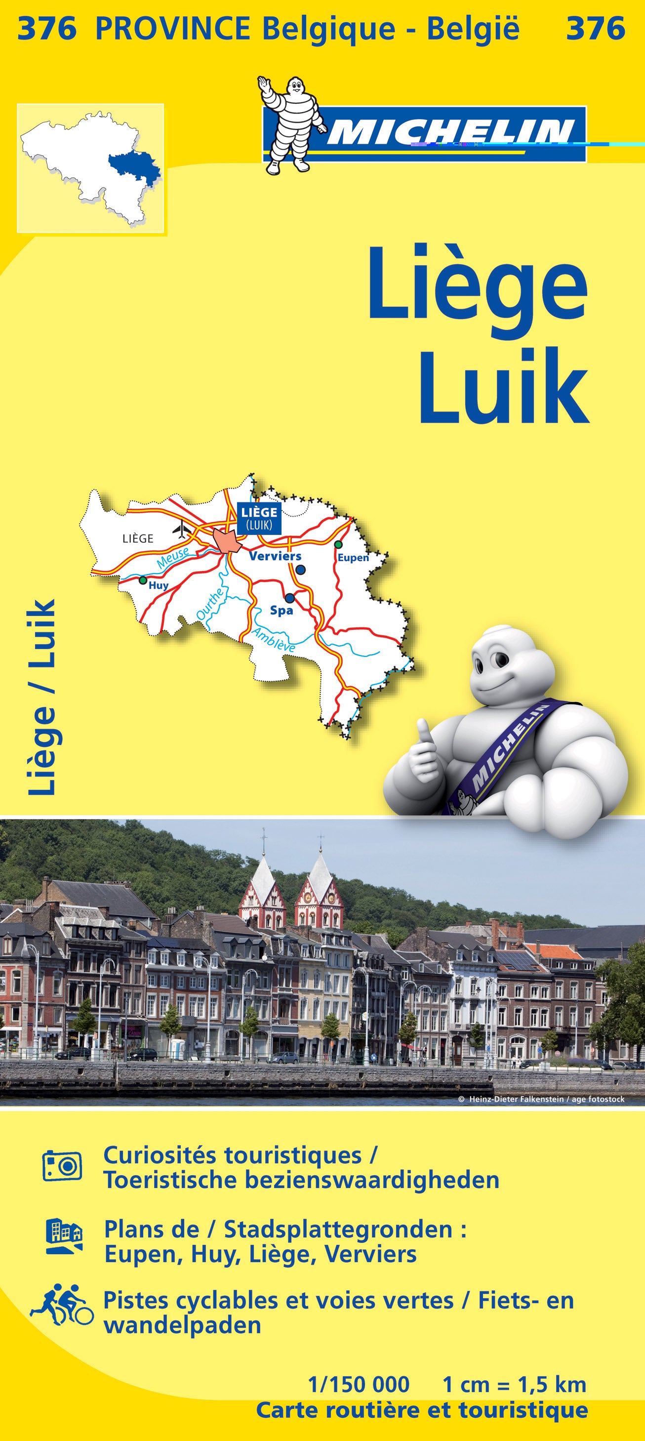 Michelin Provinzkarten Belgien 1:150.000