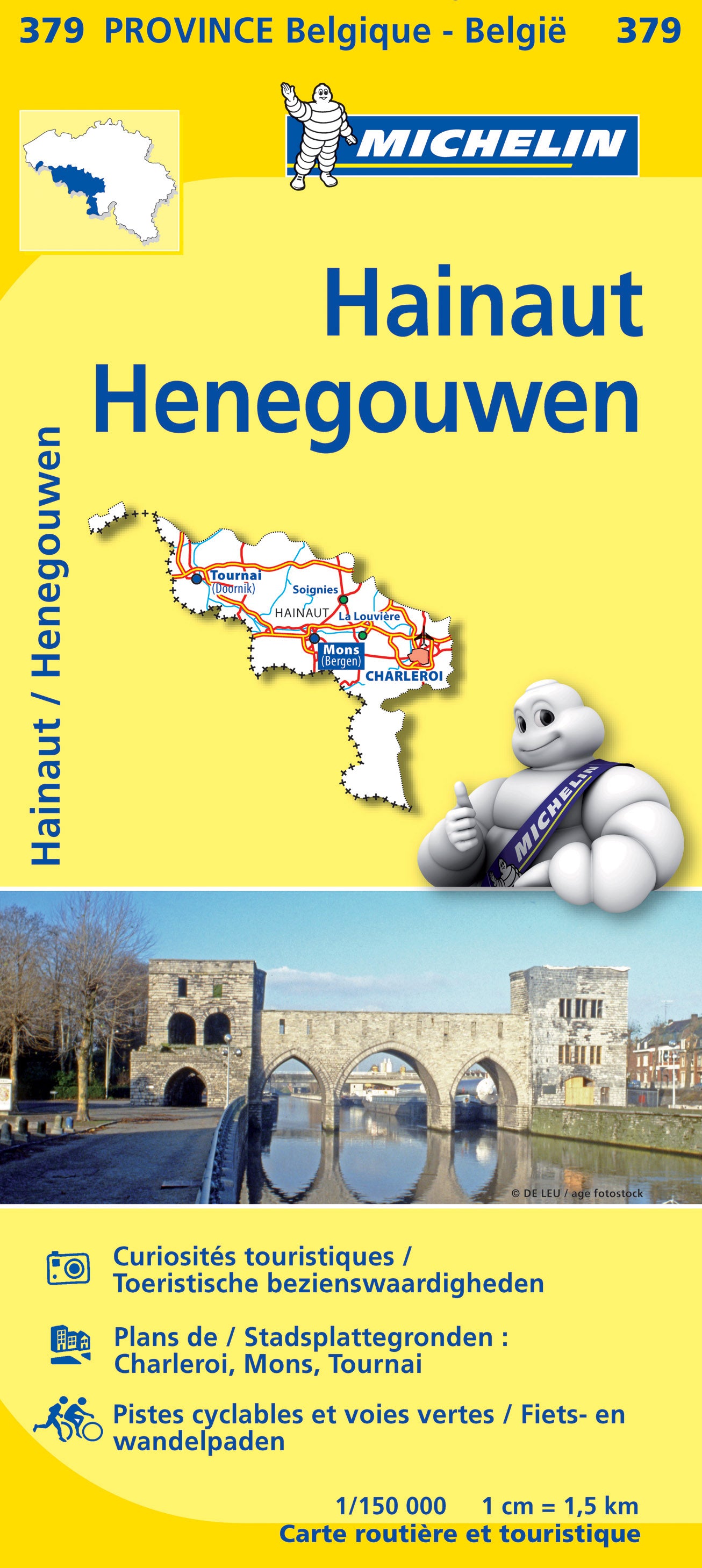 Michelin Provinzkarten Belgien 1:150.000