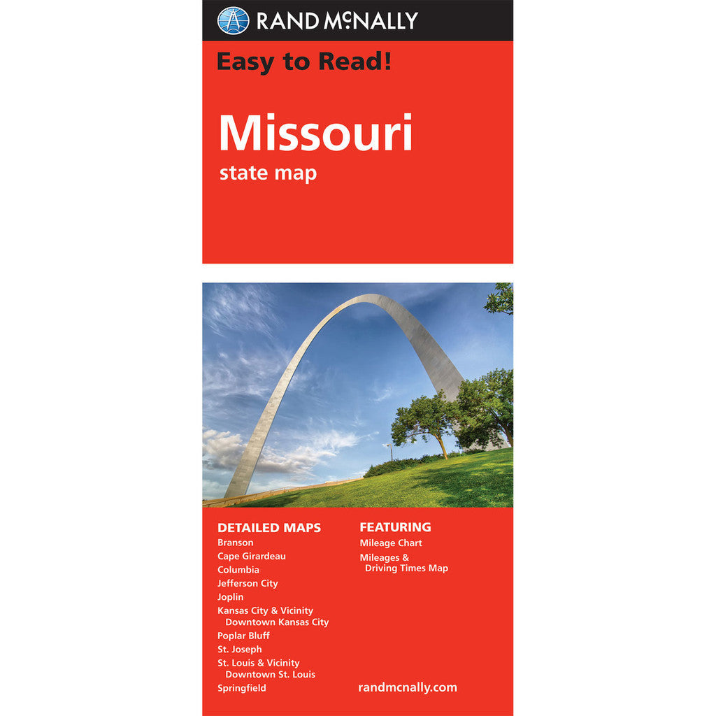 Missouri State Map - Straßenkarte Rand McNally