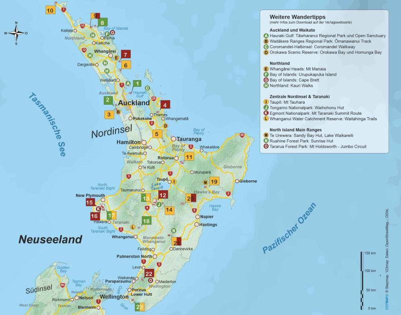 Wanderführer Neuseeland Nordinsel