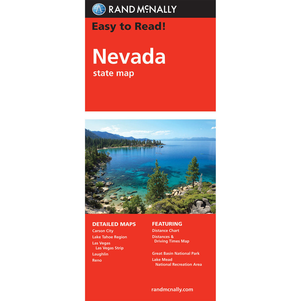 Nevada State Map - Straßenkarte Rand McNally