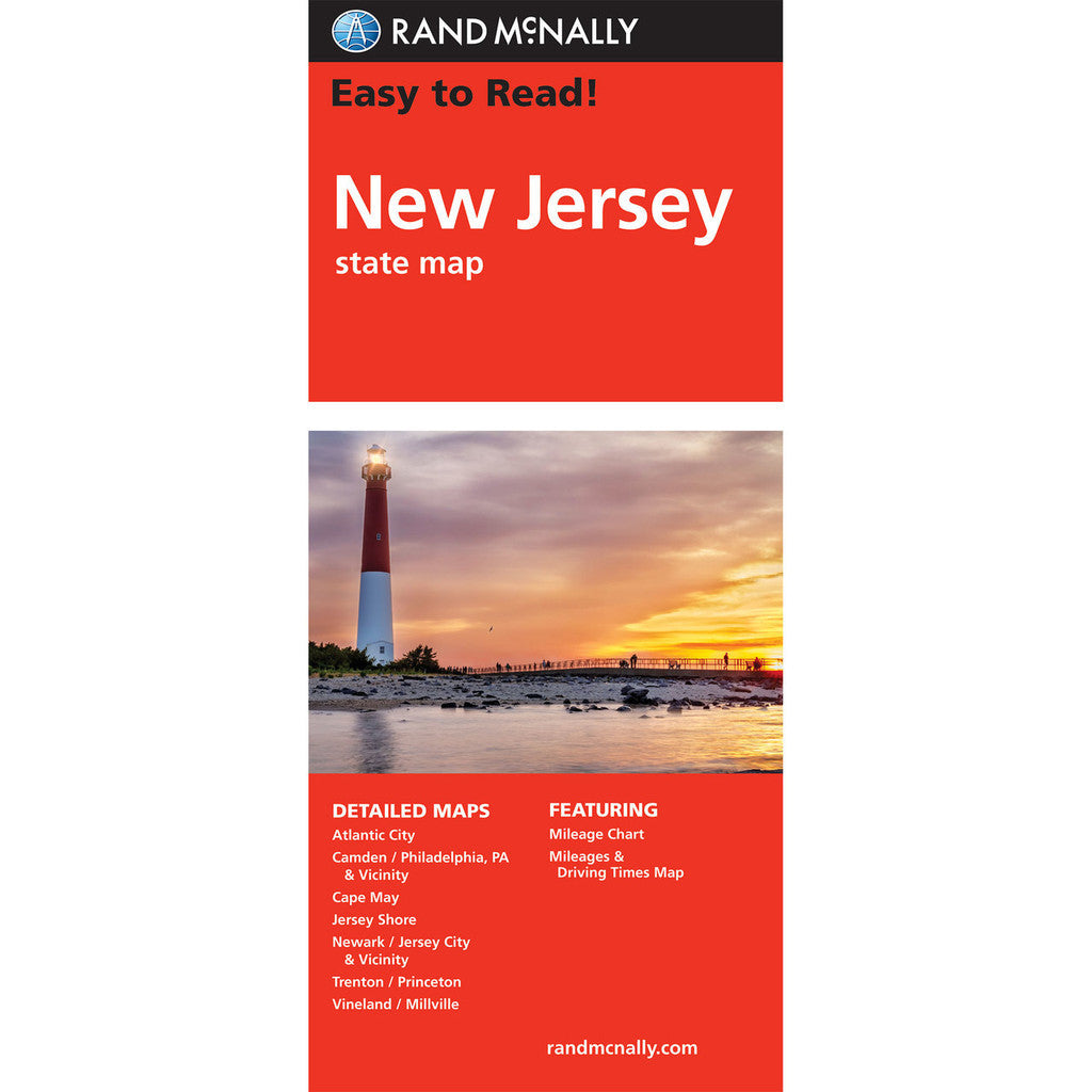 New Jersey State Map - Straßenkarte Rand McNally