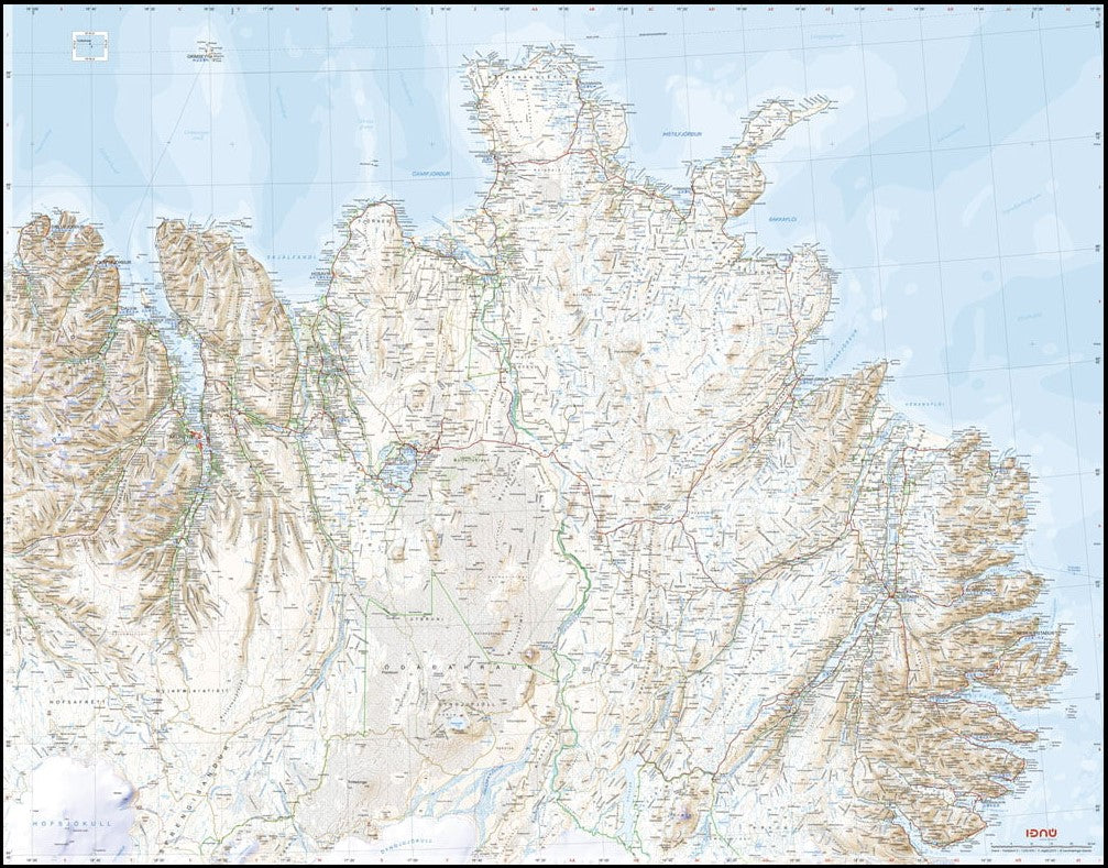 Nordausturland 1:250.000 - Island