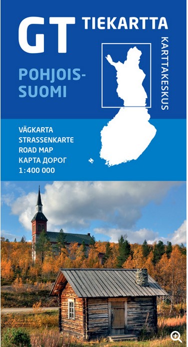Finnland Nord 1:400.000 - Straßenkarte