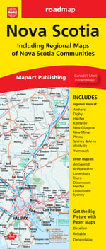 Nova Scotia - Straßenkarte MapArt
