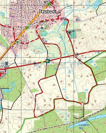 Oberalster - Henstedt-Ulzburg 1:25.000