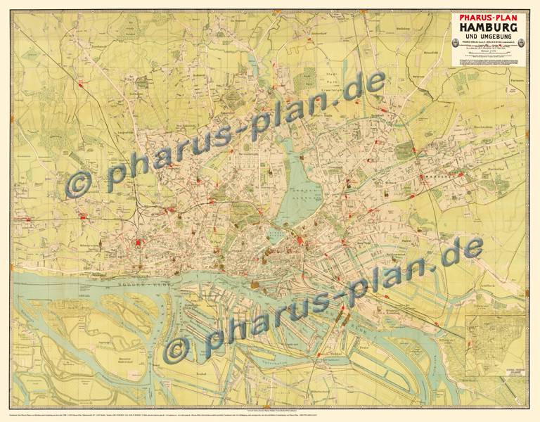 Hamburg 1908 - Pharus-Plan