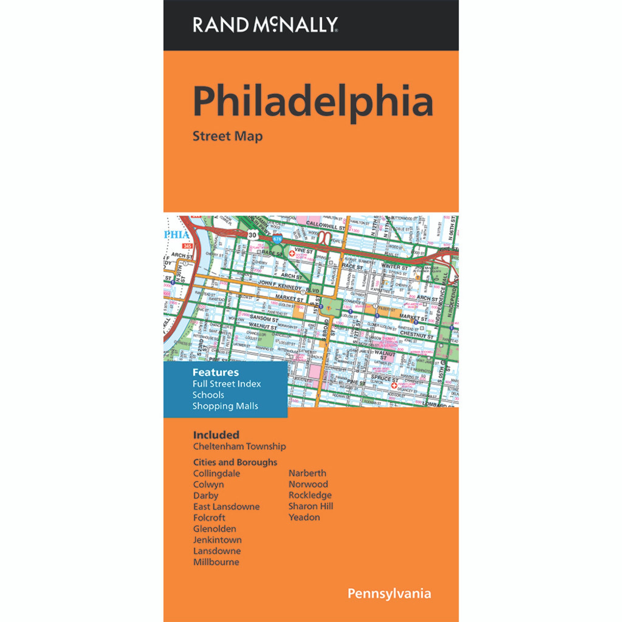 Philadelphia - Stadtplan Rand McNally